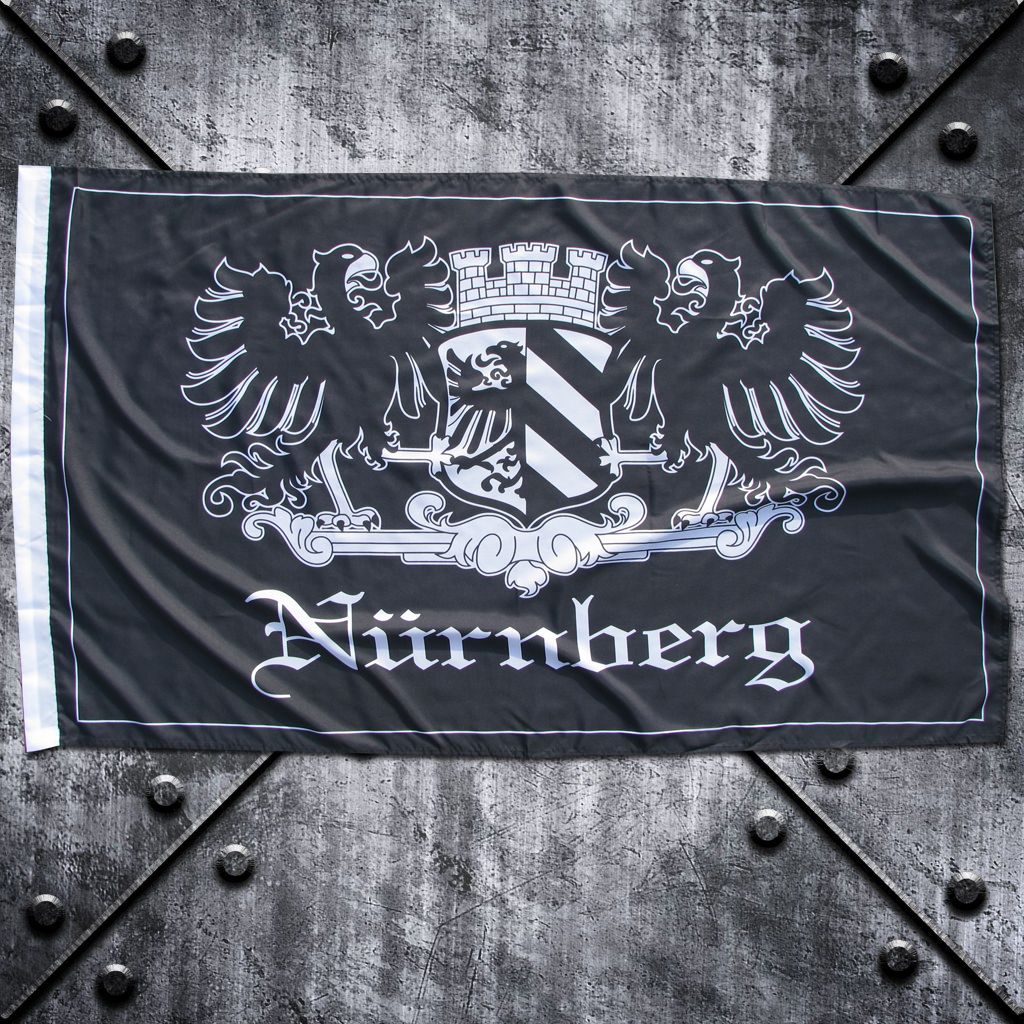Fahne 'Nürnberg' Adler+Stadtwappen