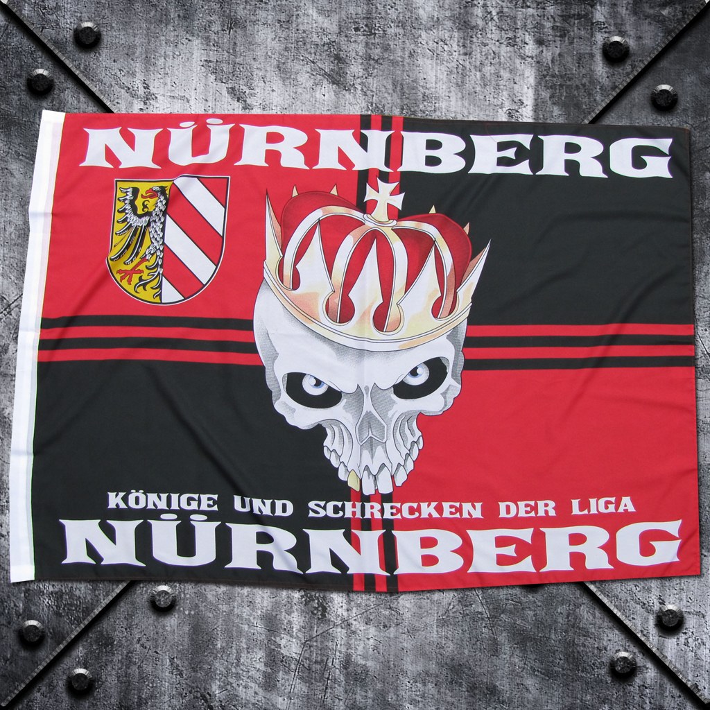 Fahne 'Nürnberg' Könige und Schrecken der Liga