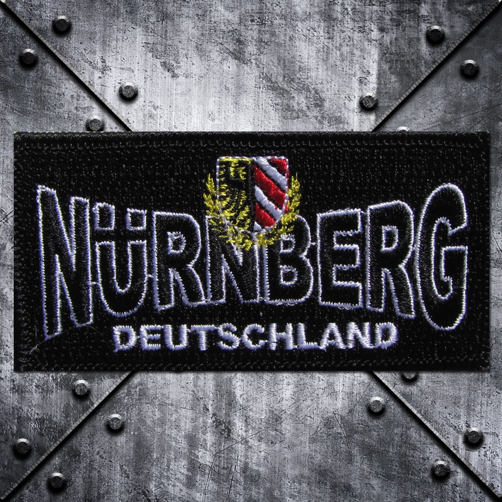 Aufnäher 'Nürnberg Deutschland' mit Stadtwappen
