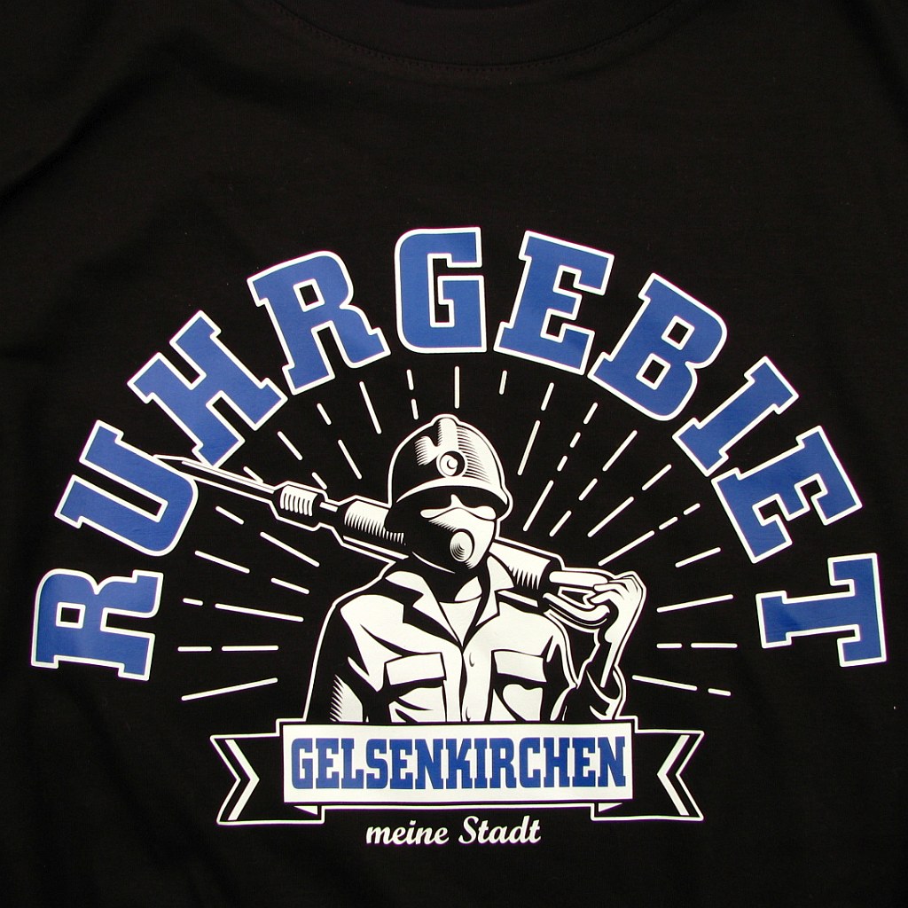 T-Shirt einseitig bedruckt - Gelsenkirchen meine Stadt im Ruhrge