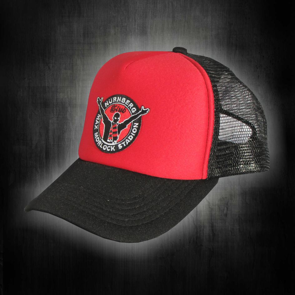Base Cap mit bestickten Logo   Max Morlock Stadion rot-schwarz