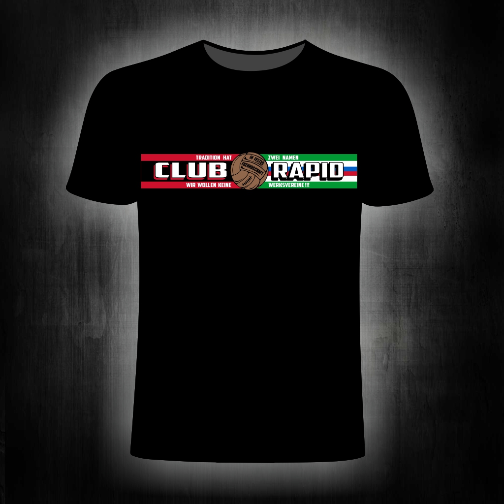 T-Shirt einseitig bedruckt  Club Rapid Freundschaft