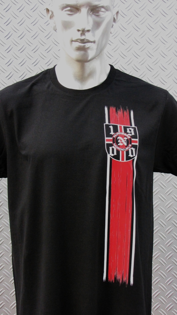 T-Shirt einseitig bedruckt  Streifen hochkant 1900 Logo