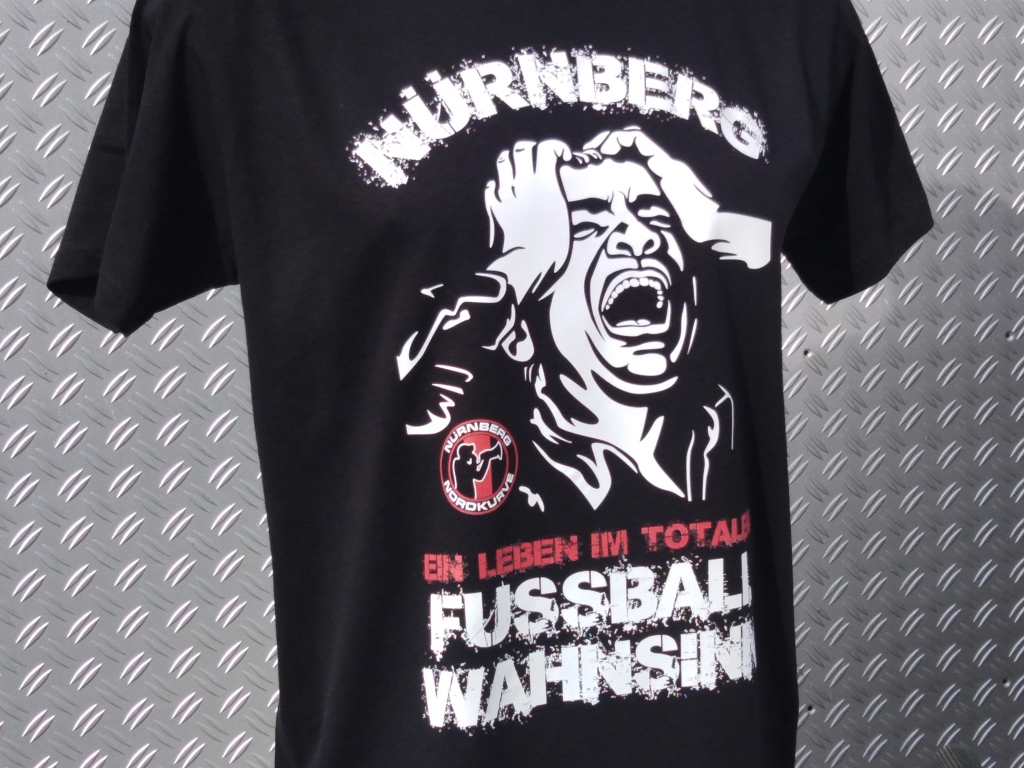 T-Shirt einseitig bedruckt  Fussball Wahnsinn