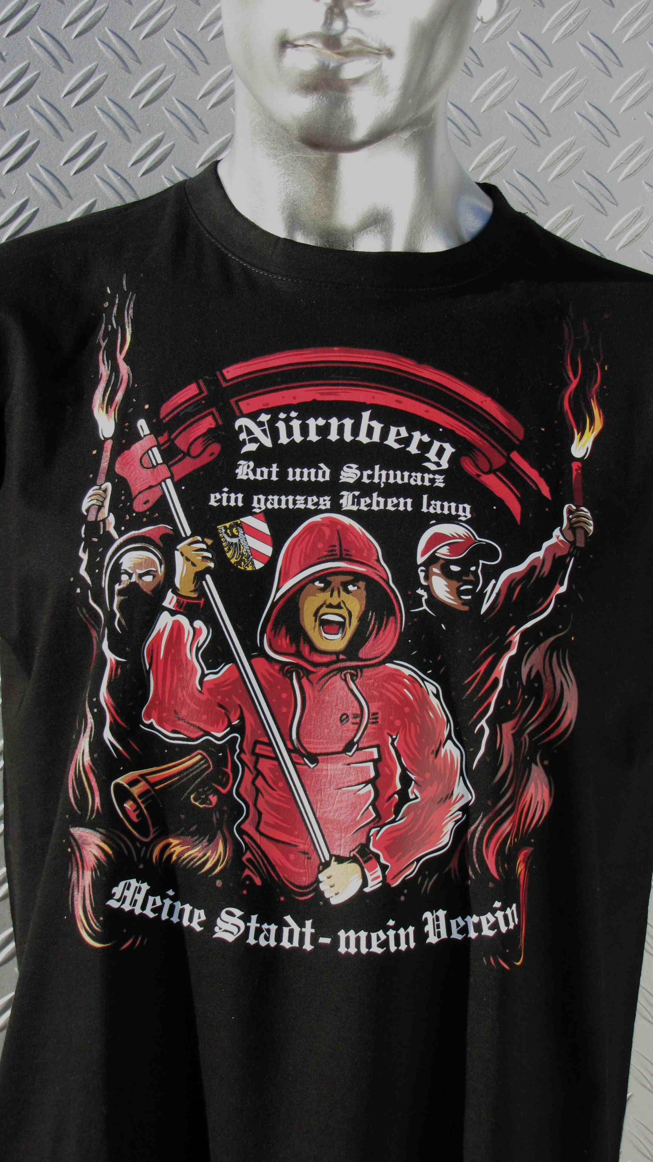 T-Shirt einseitig bedruckt - Meine Stadt mein Verein (fullcolor)