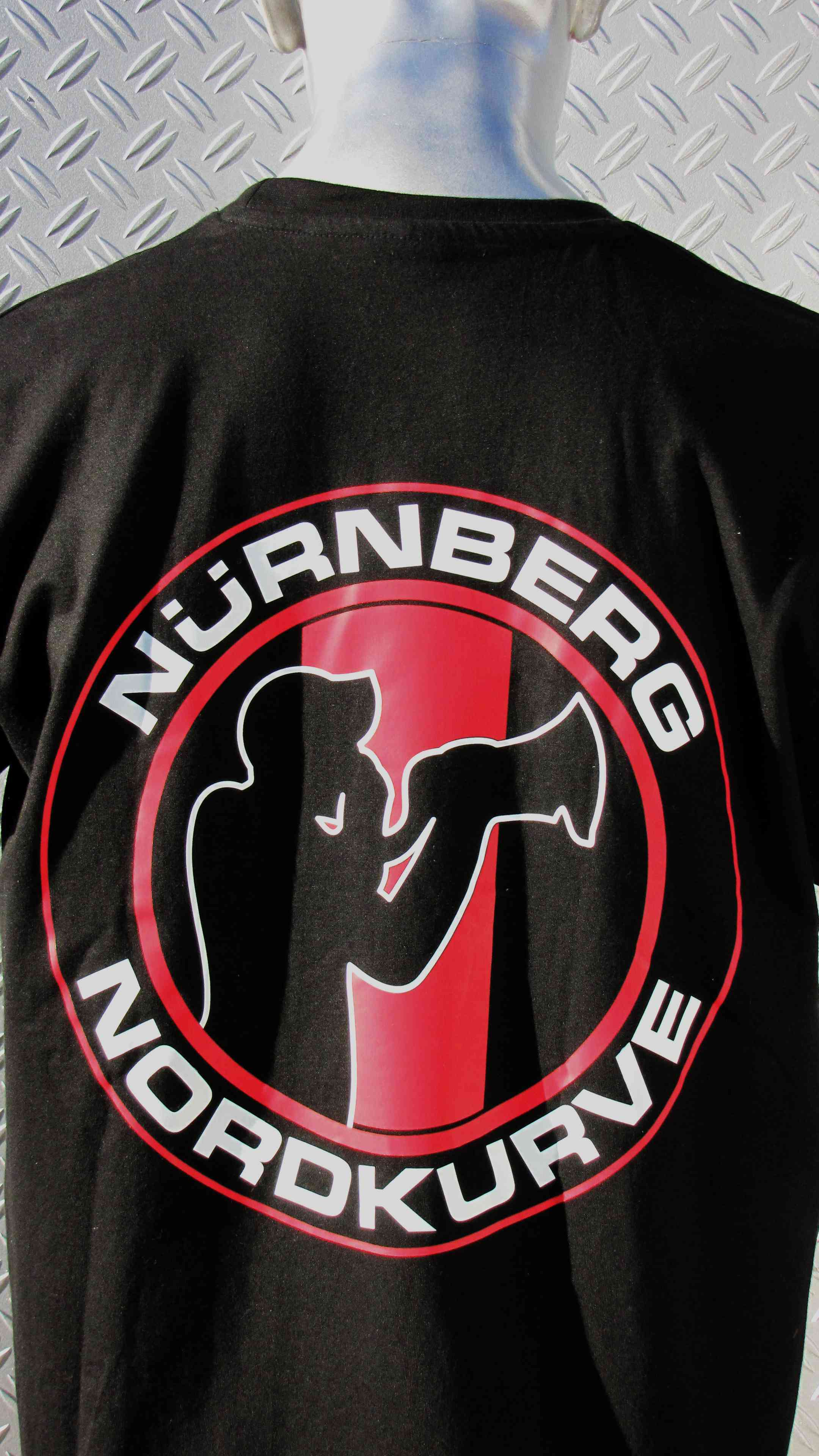 T-Shirt  beidseitig bedruckt  Nürnberg Nordkurve' Megaphonmann