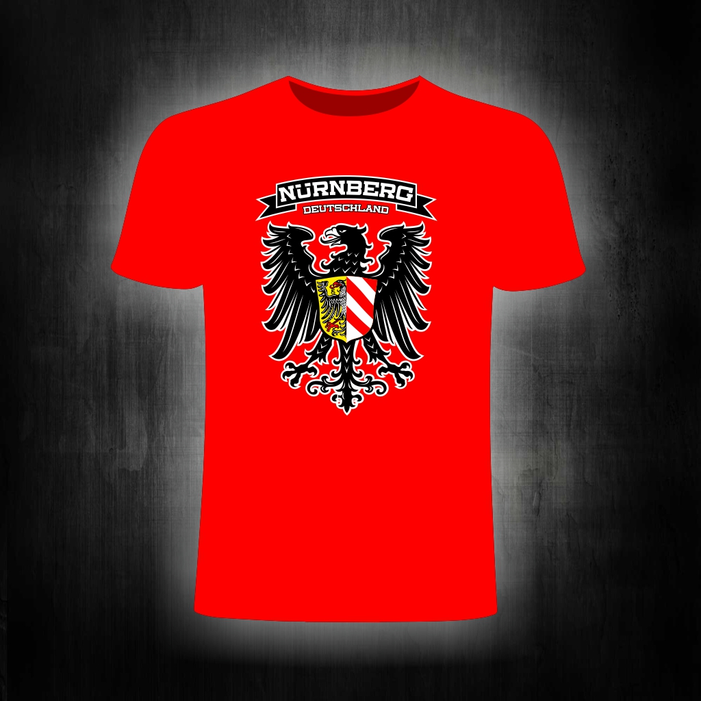 T-Shirt einseitig bedruckt  Adler rot