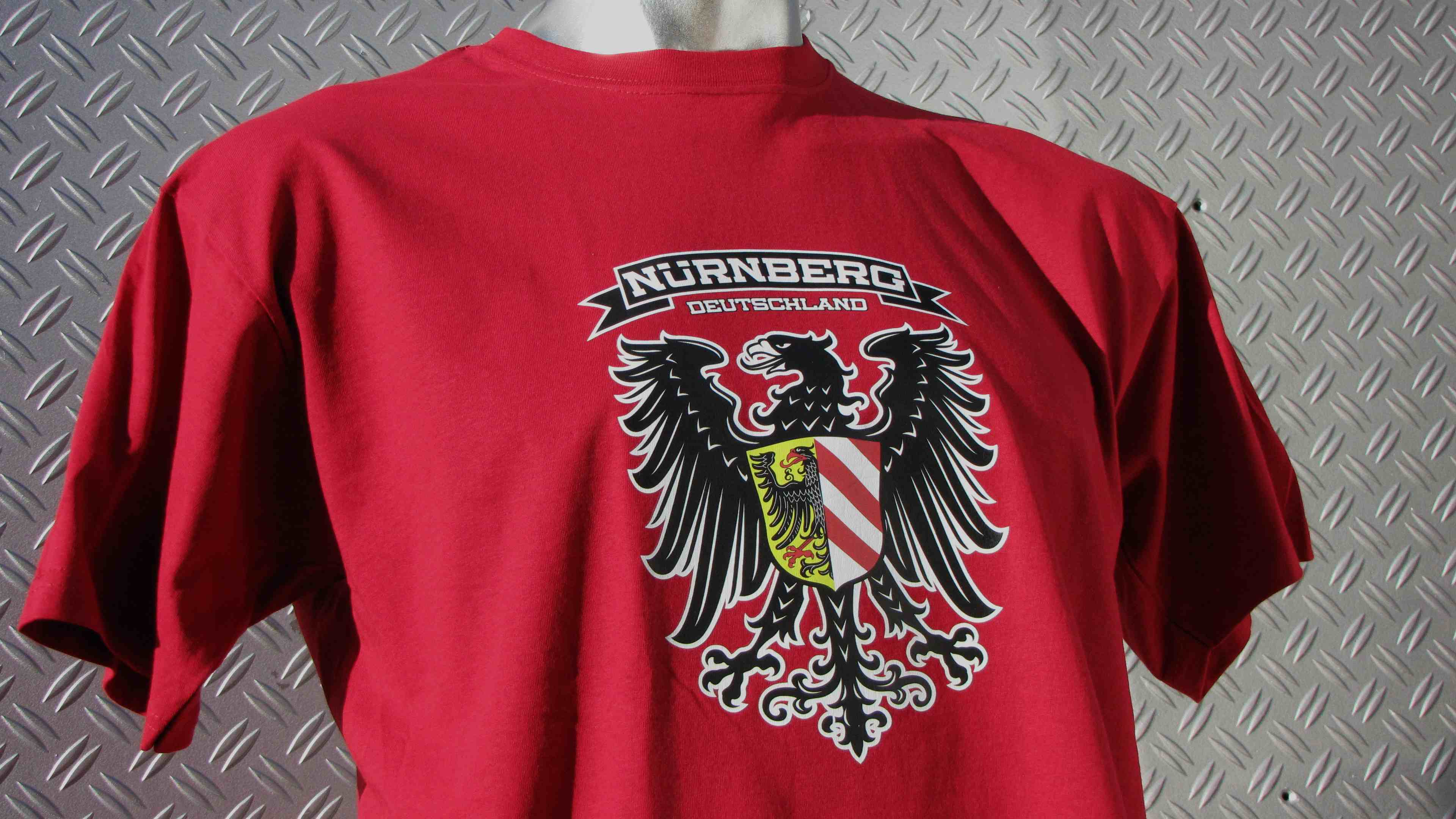 T-Shirt einseitig bedruckt  Adler rot